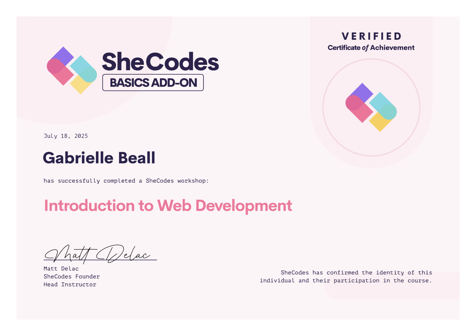 Certificate-Introduction to Web Developmet
